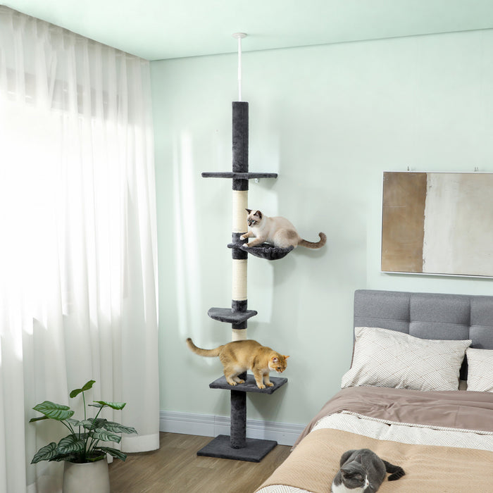 Arbre a Chat de 8.5 Pieds Centre d'Activite 5 Niveaux