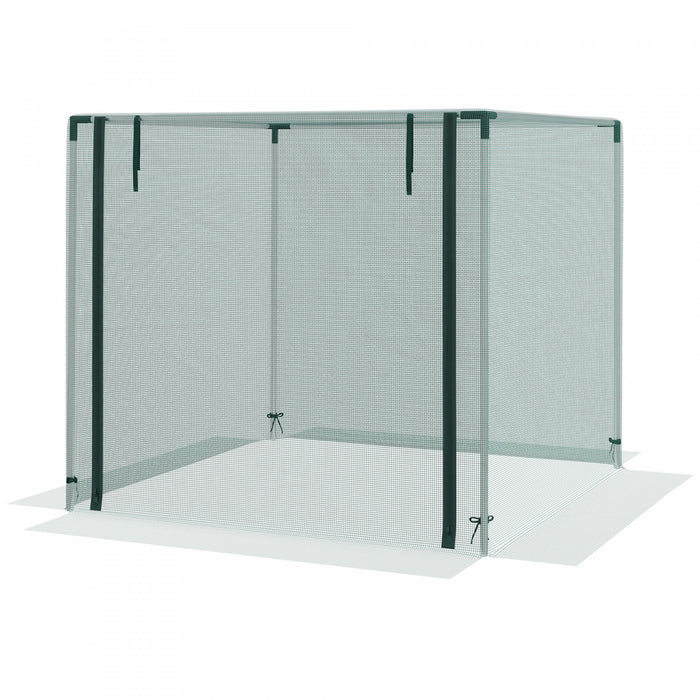 Outsunny Cage De Culture Tente De Protection Des Plantes 4 Pi X 4 Pi, Vert