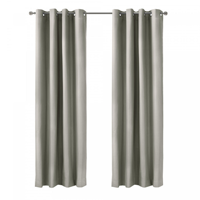 Panneau de rideau coupe-lumière à œillets Alpin gris clair de Thermaplus - 52 x 95