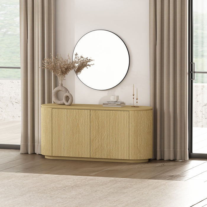 Buffet moderne Olivia Manhattan 60\" en chene naturel