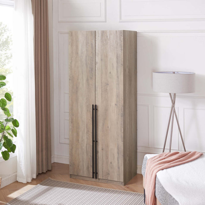 Armoire moderne Lee 32\" en gris rustique