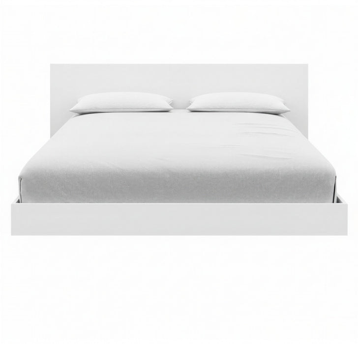 Lit plateforme bas Satori avec tete de lit Double