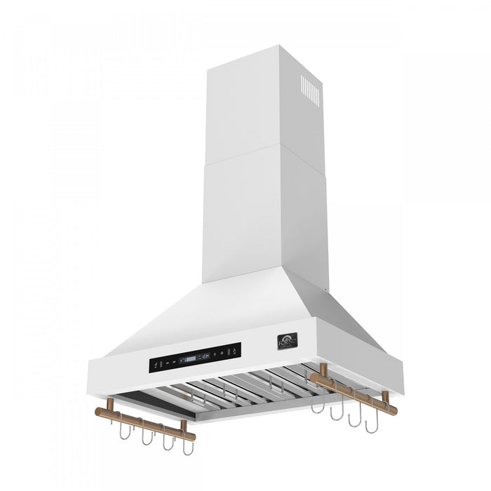 Hotte de cuisiniere murale Venezia de 30 po, blanc-FRHWM5503-30WHT