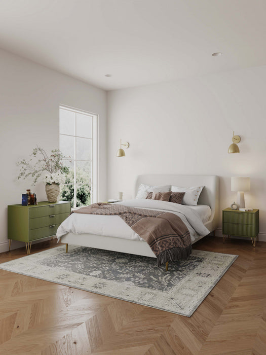 Ensemble moderne Dumbo 2 pieces de commodes en vert olive