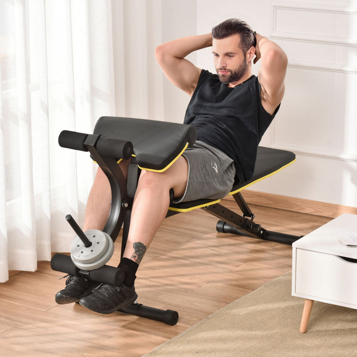 Soozier Banc de musculation multifonctionnel Banc d'halteres dossier