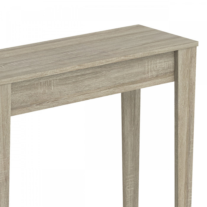 Console de 31 po avec 1 tablette - taupe foncé