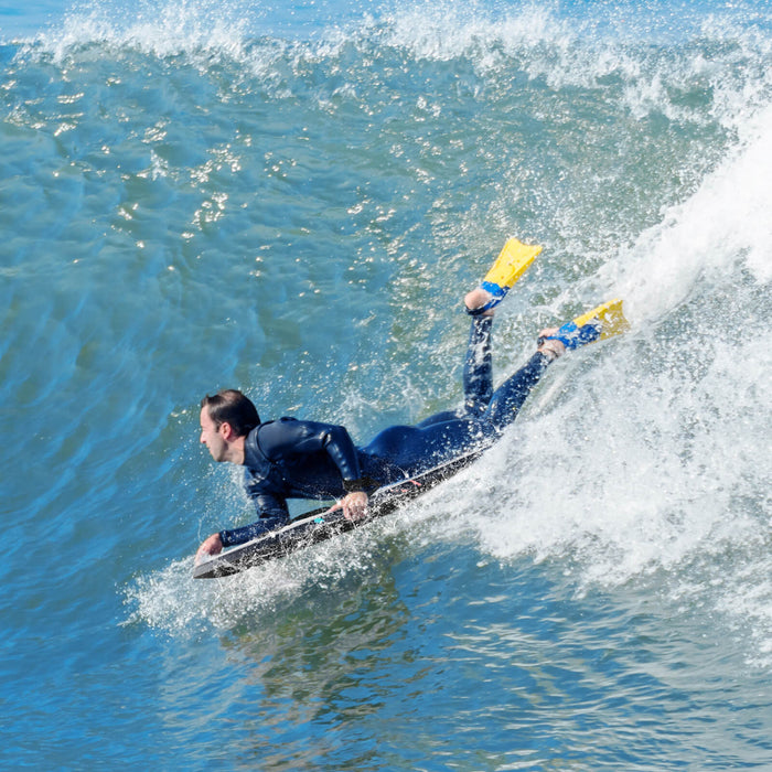 Costway 33\" Body Board Leger Avec Eps Core Xpe Deck Hdpe Fond Croissant Tail Multi-couleur