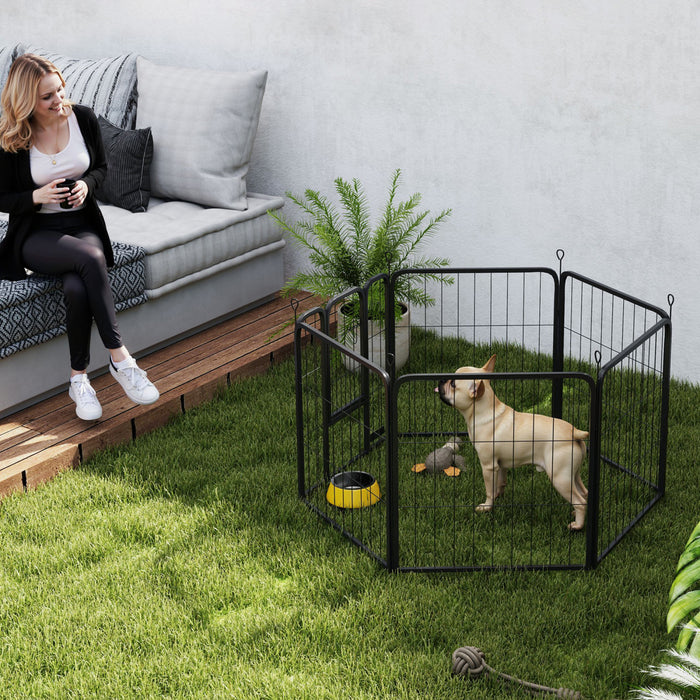 Parc pour chien a 6 panneaux, 24\"H, pour petits chiens