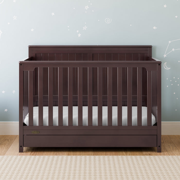 Graco Hadley Lit de bebe convertible 5-en-1 avec tiroir - Espresso
