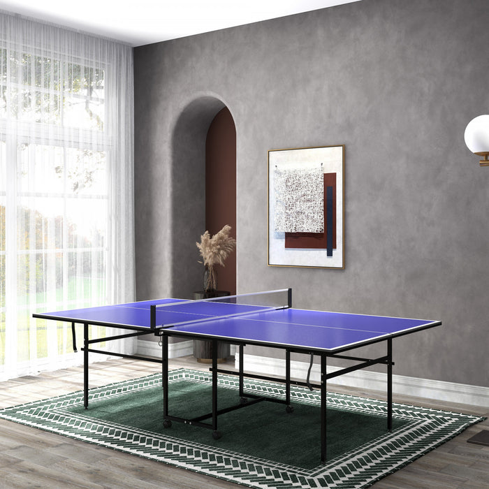 Soozier Table De Ping-pong, Ensemble De Tables De Ping-pong Pliantes, Bleu