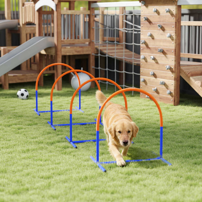Kit d’Agilite pour Chien, Parcours d’Obstacles 4 Pieces