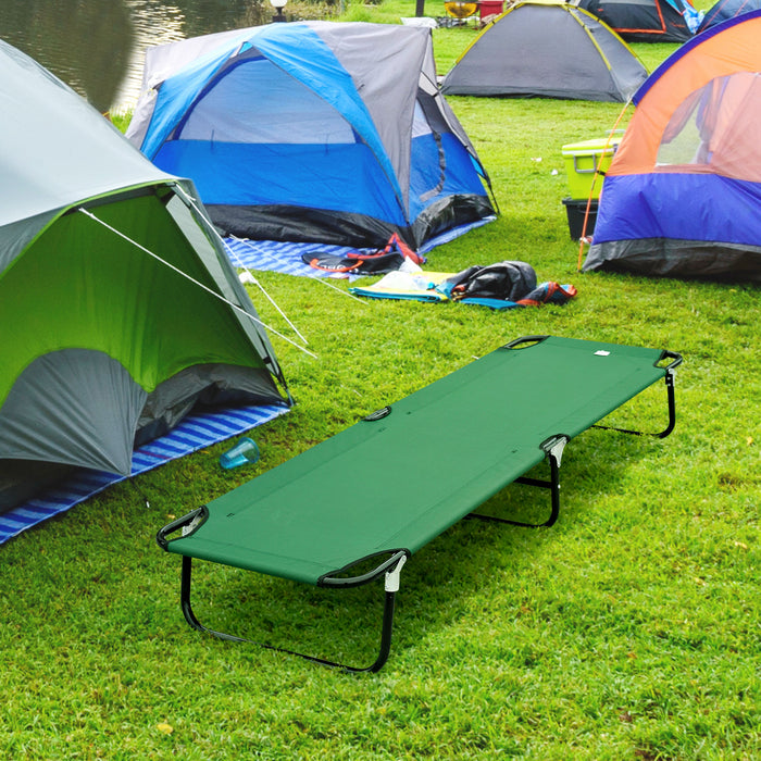 Lit De Camping Pliant Outsunny Pour Adultes Lit De Couchage Exterieur Portable