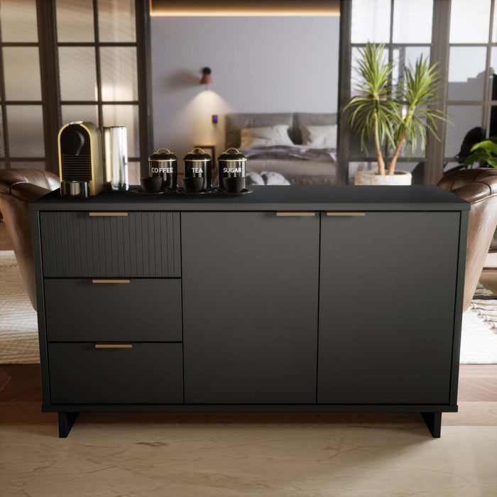 Buffet moderne Granville 55\" en gris charbon