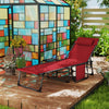 Outsunny Chaise Longue Pliante, Chaise De Bronzage Reglable, Rouge