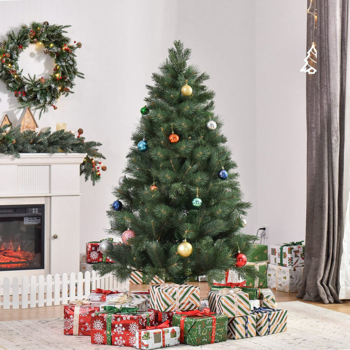Homcom Arbre De Noel Artificiel De 5 Pieds Avec 343 Branches