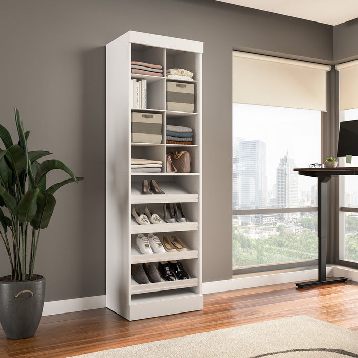 Organisateur de garde-robe pour chaussures Pur de Bestarde 25 po (L) - blanc