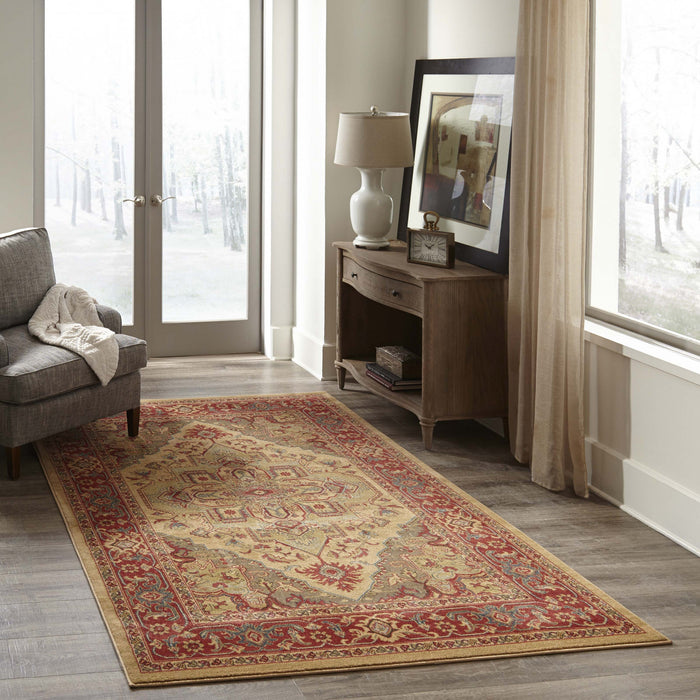 Tapis Traditionnel Lux 3'11\" x 5'7\" en Ivoire
