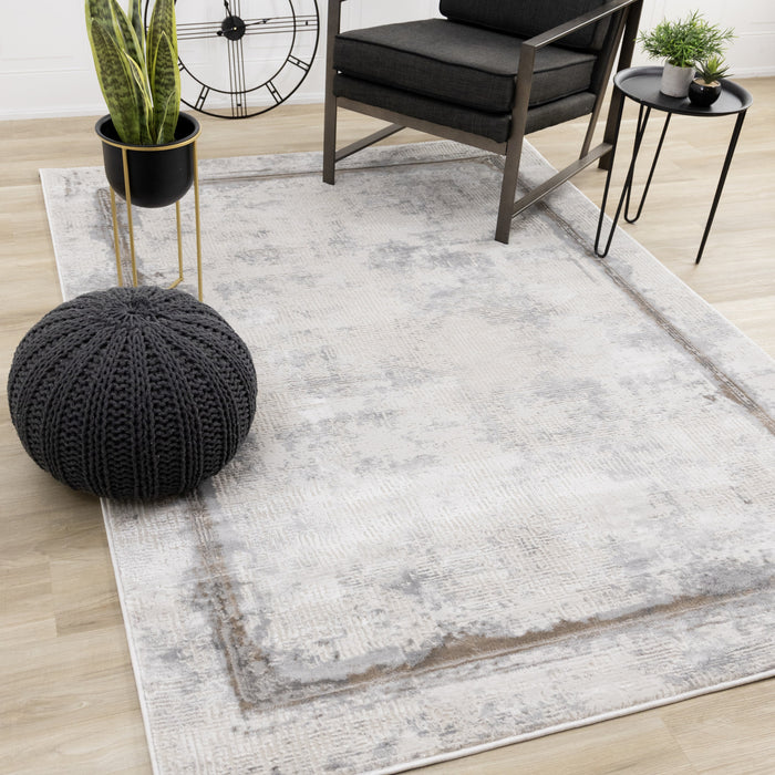 Carpette London à bordure vieillie - 5 pi 3 po x 7 pi 7 po