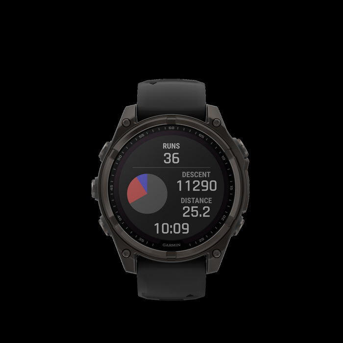  Carbon Gray Dlc Titanium With Black/pebble Gray Silicone Band