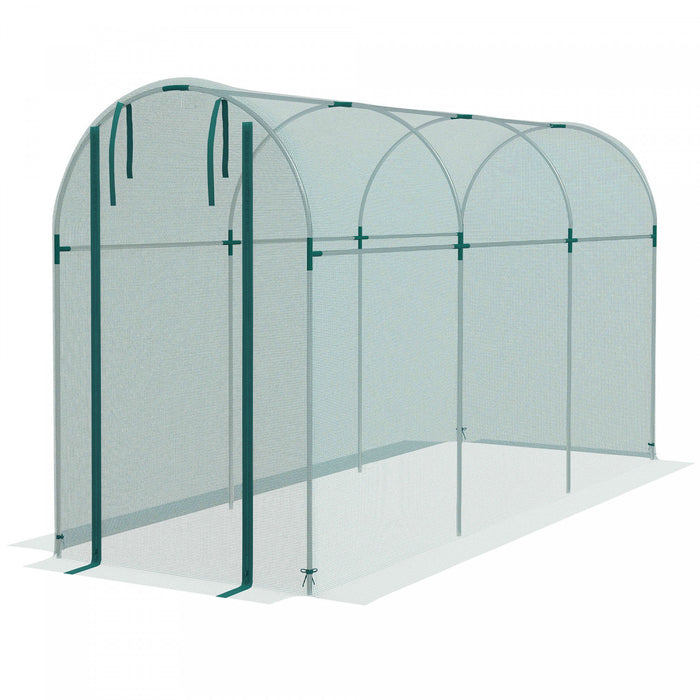 Outsunny Cage De Culture, Tente De Protection Des Plantes De 4' X 12', Vert