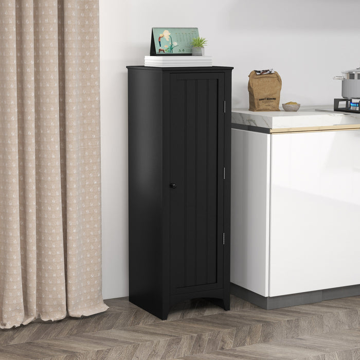 HOMCOM Armoire de garde-manger de cuisine avec tablettes reglables