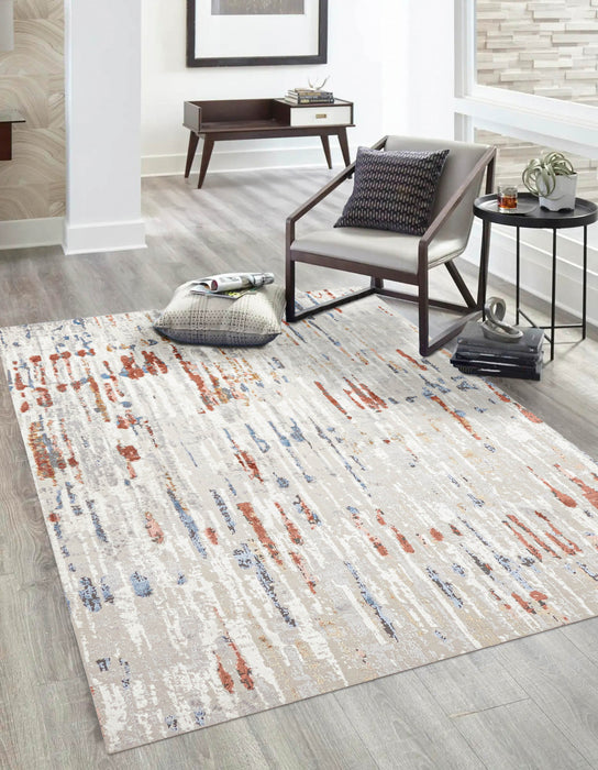 Tapis Contemporain/Moderne Juniper 8'0\" x 10'0\" en Ivoire