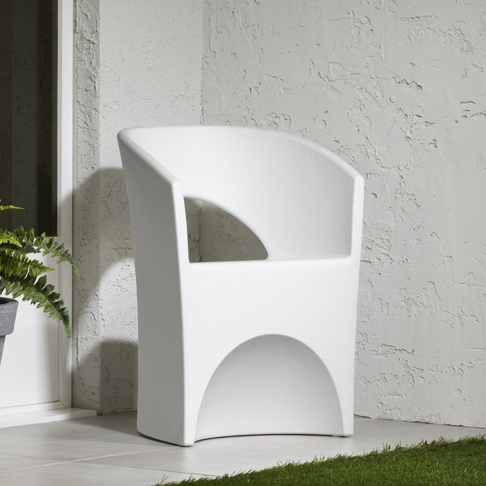 Dalya Fauteuil extérieur Blanc, de Meubles South Shore