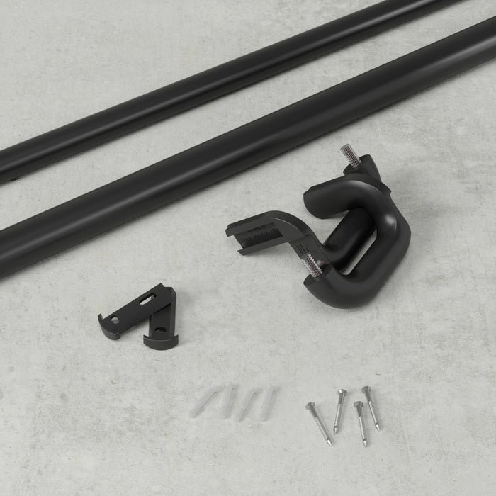  Tringle à rideaux coupe-lumière extensible Twilight de Umbra noir mat de 3/4 po - 30 po à 84 po