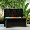 Outsunny Coffre De Rangement Exterieur 70 Gallons Avec Poignees, Noir