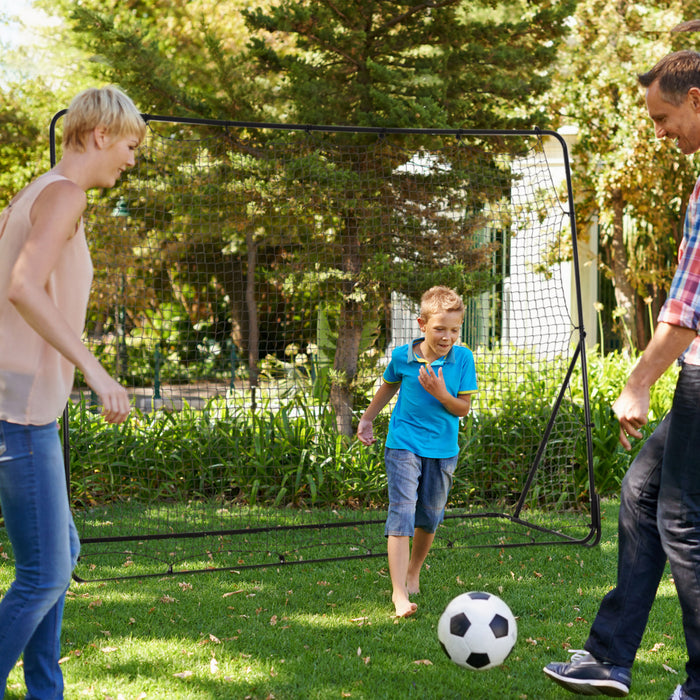 Soozier Filet De Rebond De Football 8' X 6', Filet De Rebond Reglable