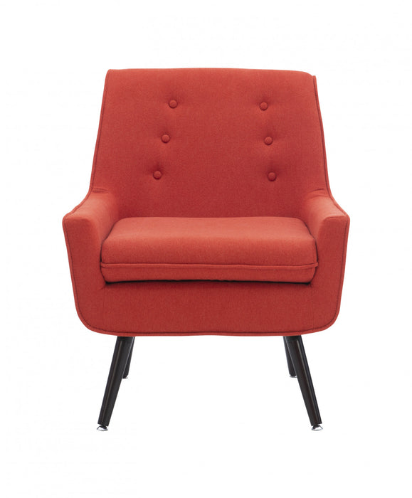 Fauteuil d’appoint Trellis Pimento en tissu - rouge