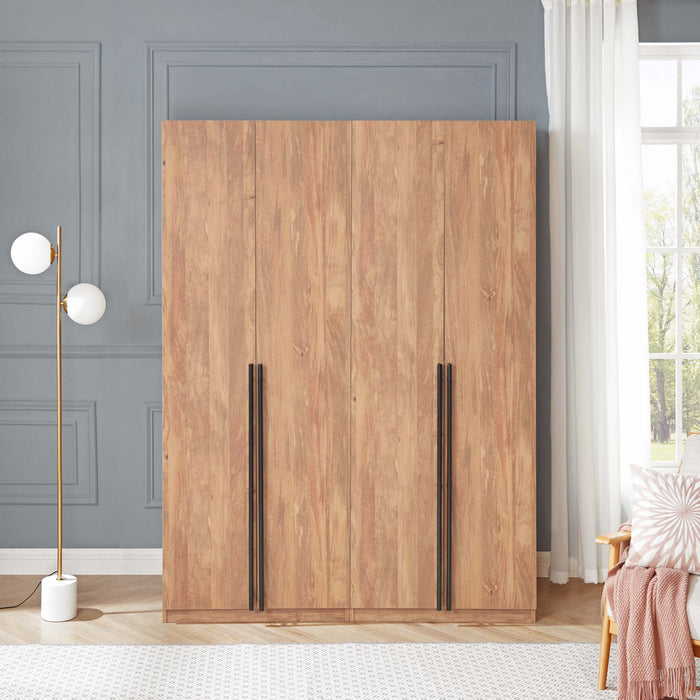 Armoire Lee Modern 32\" en brun dore - Lot de 2