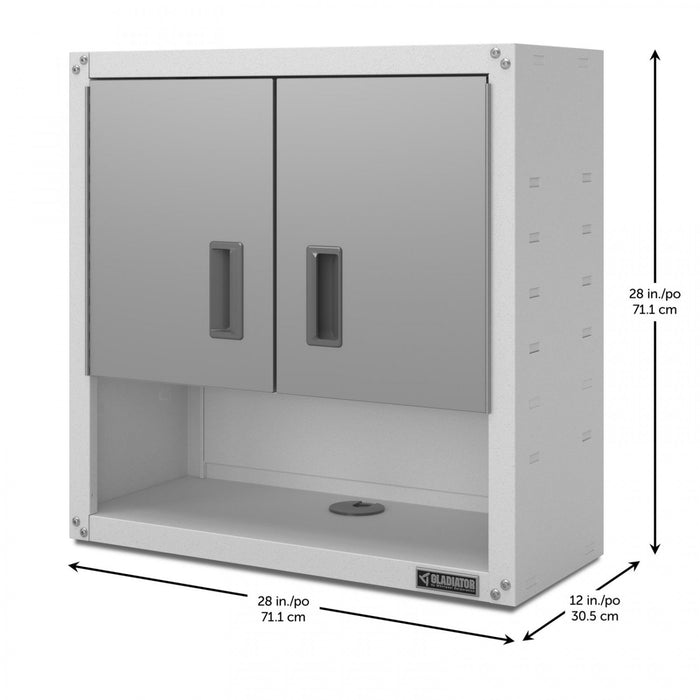 Armoire murale GearBox à portes 3/4 de Gladiator - ardoise grise