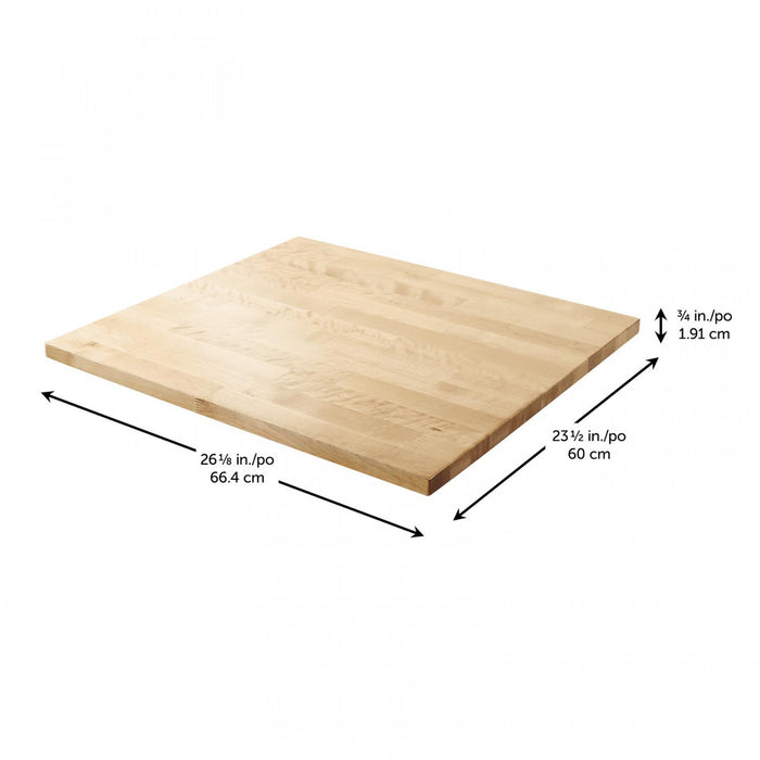 Rangement supérieur de 27 po en bois franc pour le garage de Gladiator