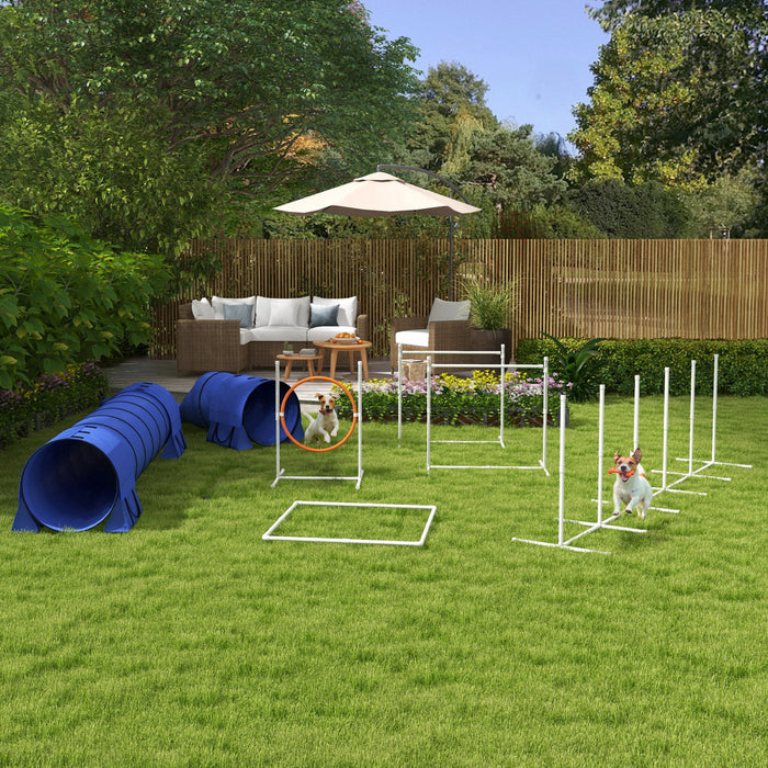 Equipement d'entrainement d'agilite pour chien, 7 pieces
