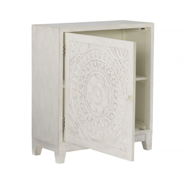 Armoire décorative Grace - blanc fumé