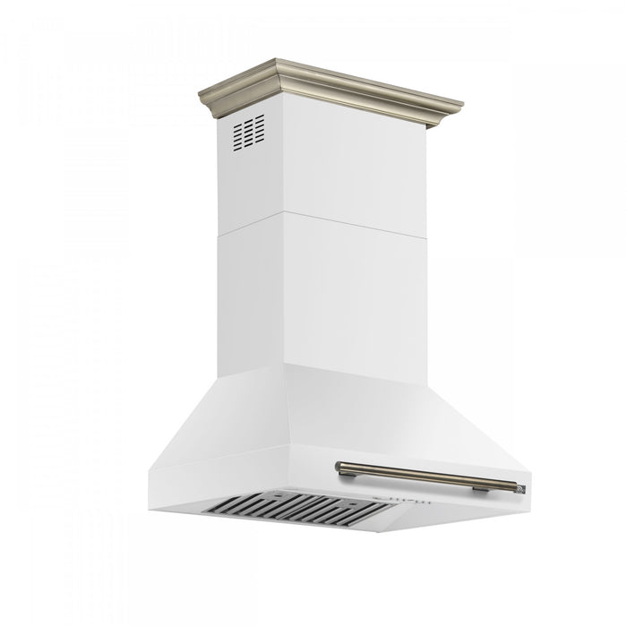 Hotte de cuisiniere murale Aria de 30 po, blanc-FRHWM5095-30WHT