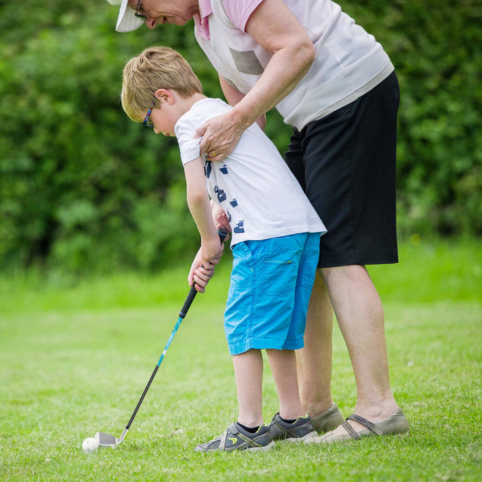 Ultimate Kids Golf Practice Set Junior Complete Golf Club Set Pour Enfants Ages De 5 A 7 Ans Bleu