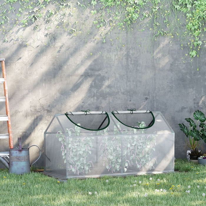 Outsunny 47\" X 24\" X 24\" Mini-serre Tunnel Portable Jardin Maison Chaude