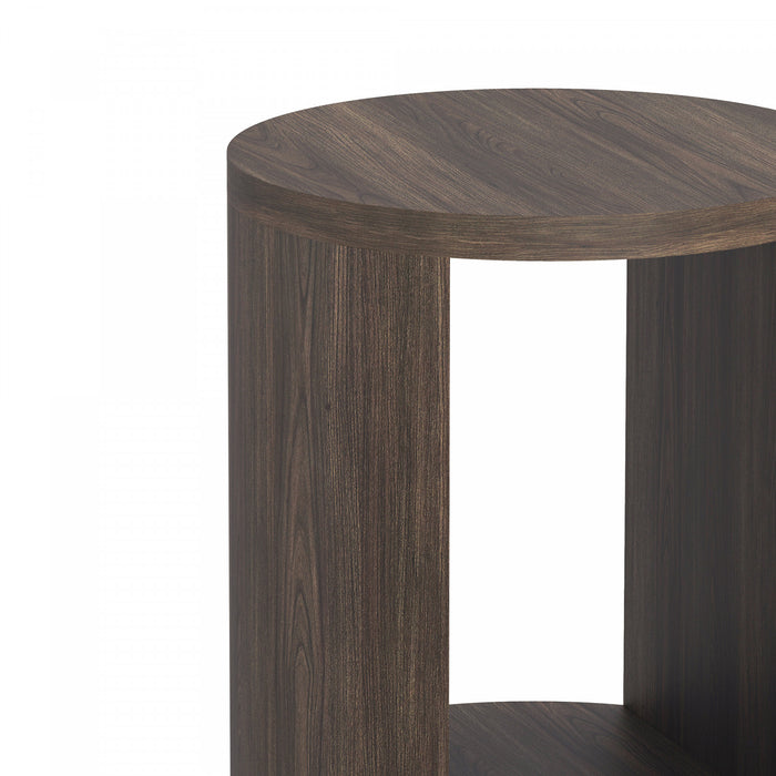 Table d’appoint contemporaine Alure 20\" en noyer