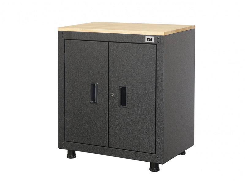 Armoire de rangement de garage CAT® prete a assembler, 28 po, a 2 portes