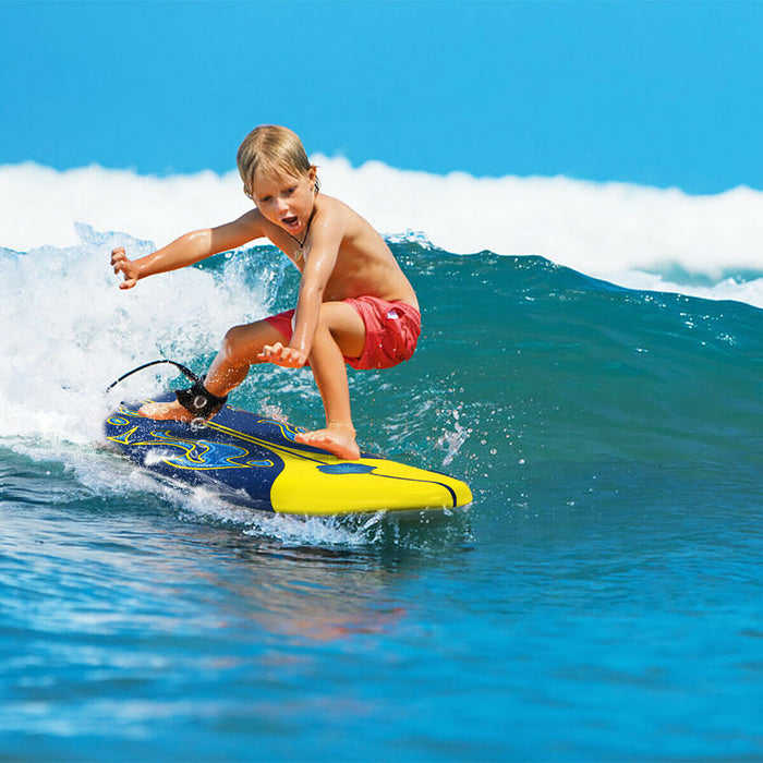 Costway – Planche De Surf De 6’’ A 3 Derives & Leash Pour Enfants, Adultes