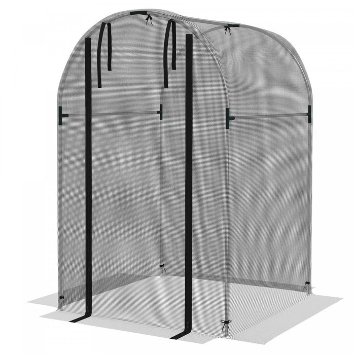 Outsunny Cage De Culture, Tente De Protection Des Plantes De 4' X 4', Noir