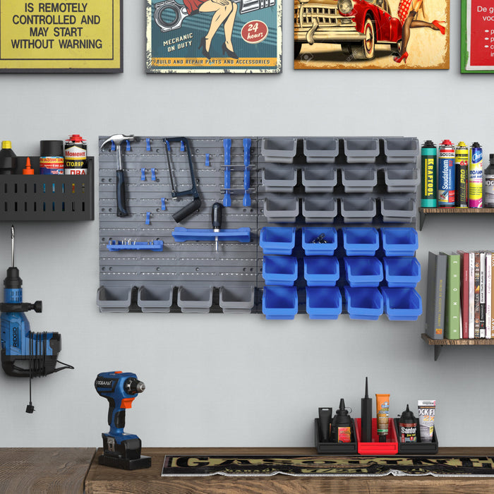 Durhand Ensemble De Rangement D'outils Bleu
