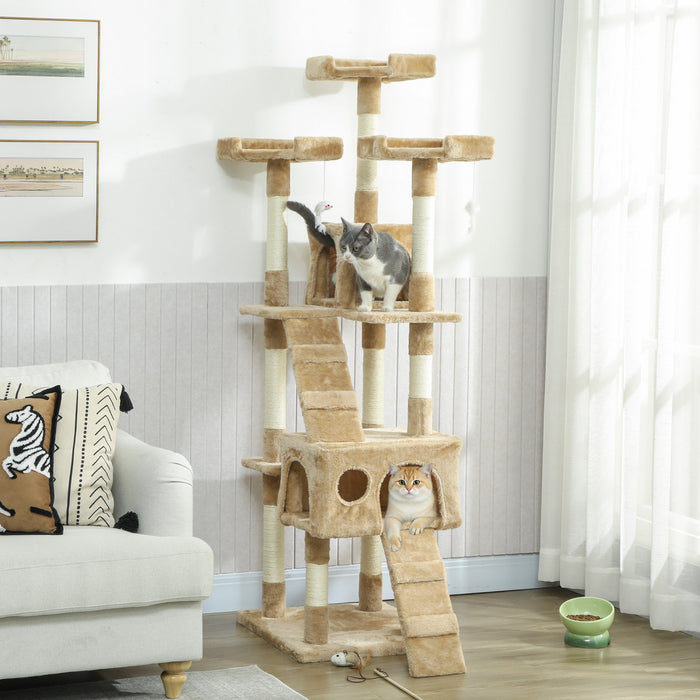 Arbre a chat 173 cm, centre d'activites a plusieurs niveaux