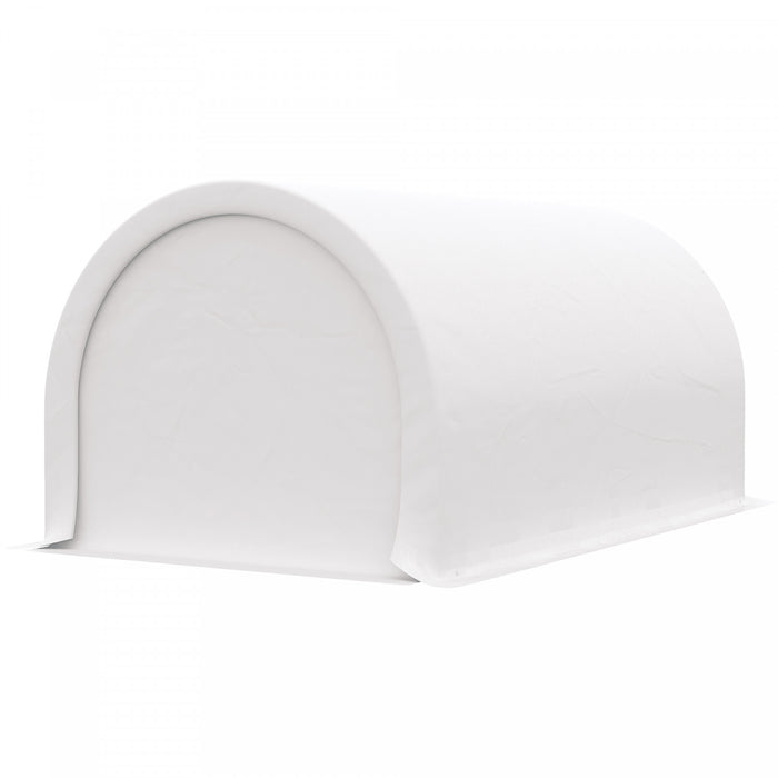 Outsunnytente De Stockage 16' X 10' Abri De Voiture Anti-uv Portable Blanc