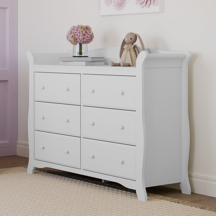 Storkcraft Avalon 6 Commode a tiroirs - Blanc