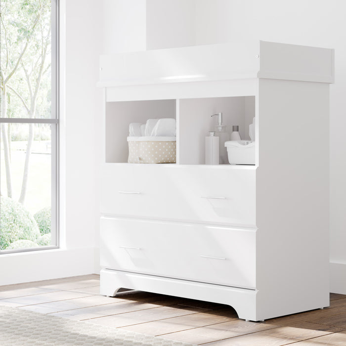 Storkcraft Brookside 2 Commode a langer a tiroirs - Blanc