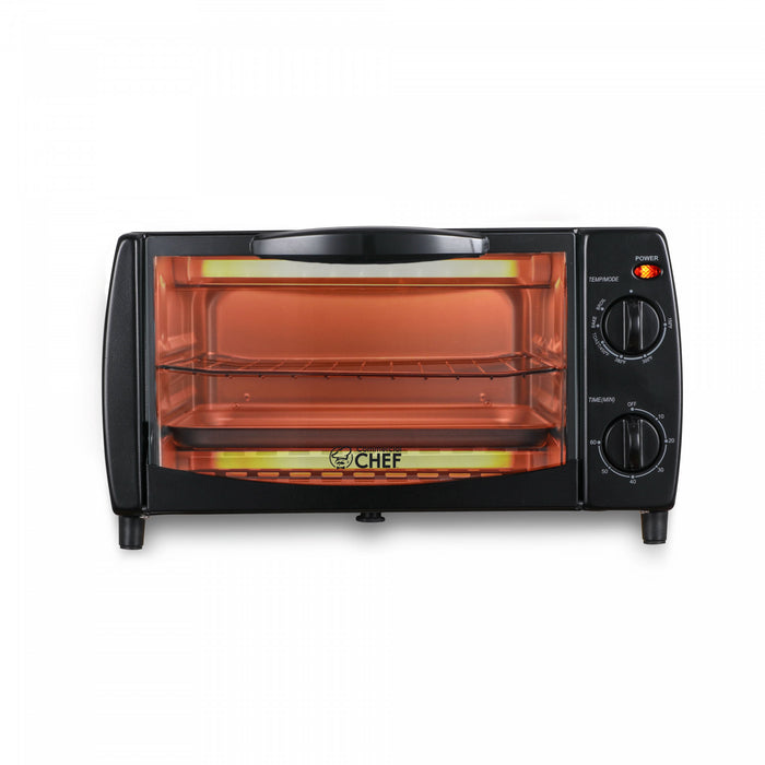Four grille-pain 4 tranches 10 L CHTO40B, noir, 1 000 W, CHTO40B, noir, CHTO40B, serie CHB Commercial Chef
