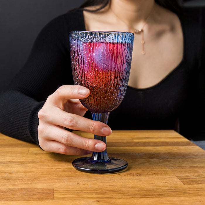 Ensemble De 6 Verres A Vin Arimi Davor Bleu Marine